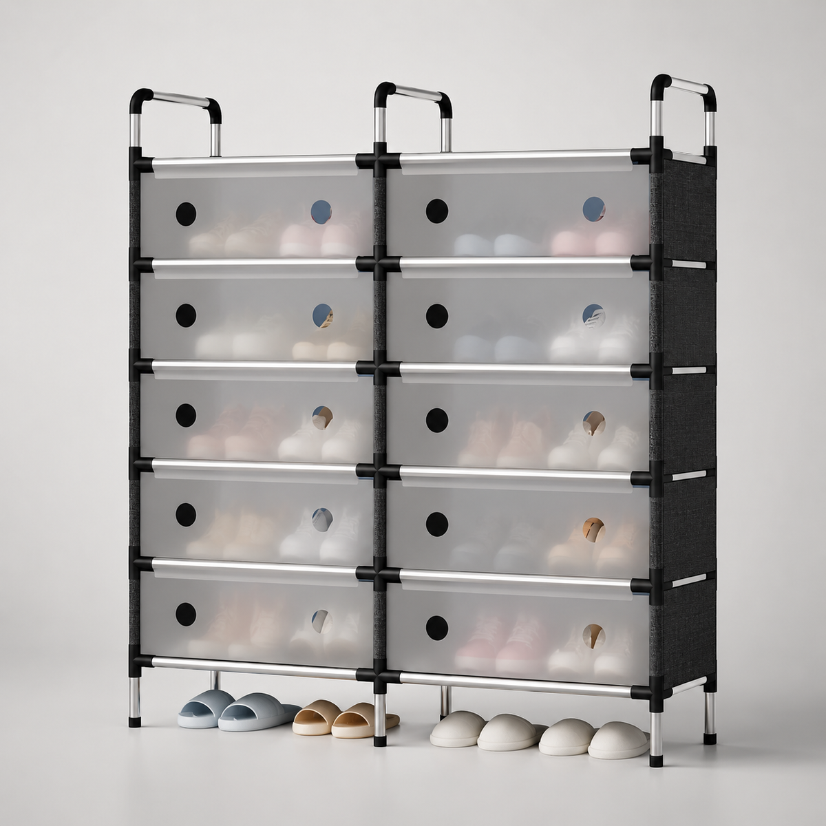 ZAPATERO ORGANIZADOR DOBLE DE 5 NIVELES