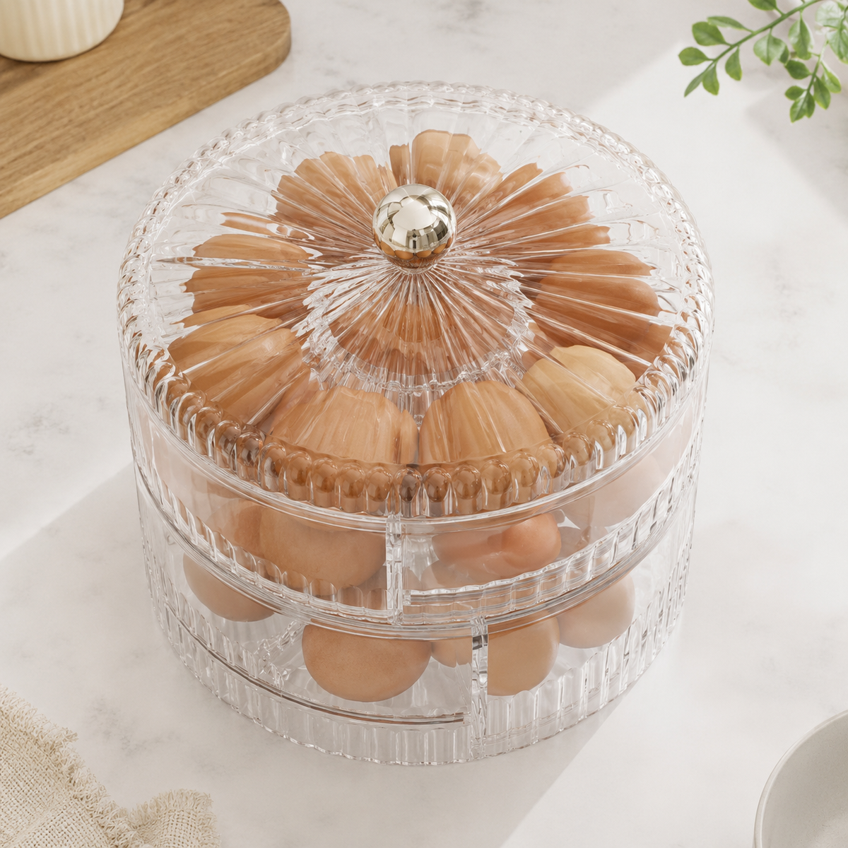 EGGCRYSTAL ORGANIZER – ORGANIZADOR GIRATORIO DE HUEVOS