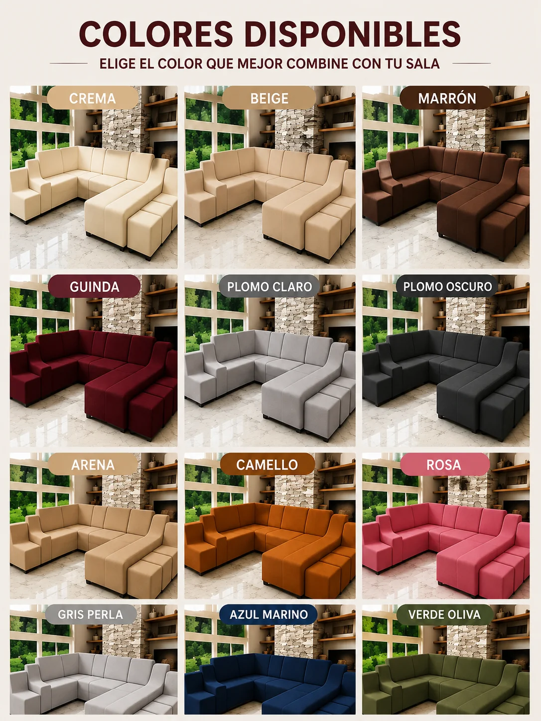 FUNDAS PARA MUEBLES DE SALA TERCIOPELO Y SPANDEX