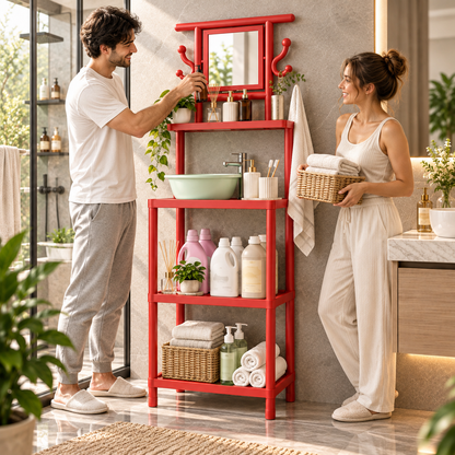SOPORTE PARA LAVATORIO CON ESPEJO🚿