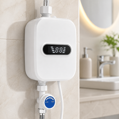 CALENTADOR ELÉCTRICO INSTANTÁNEO CON PANTALLA DIGITAL