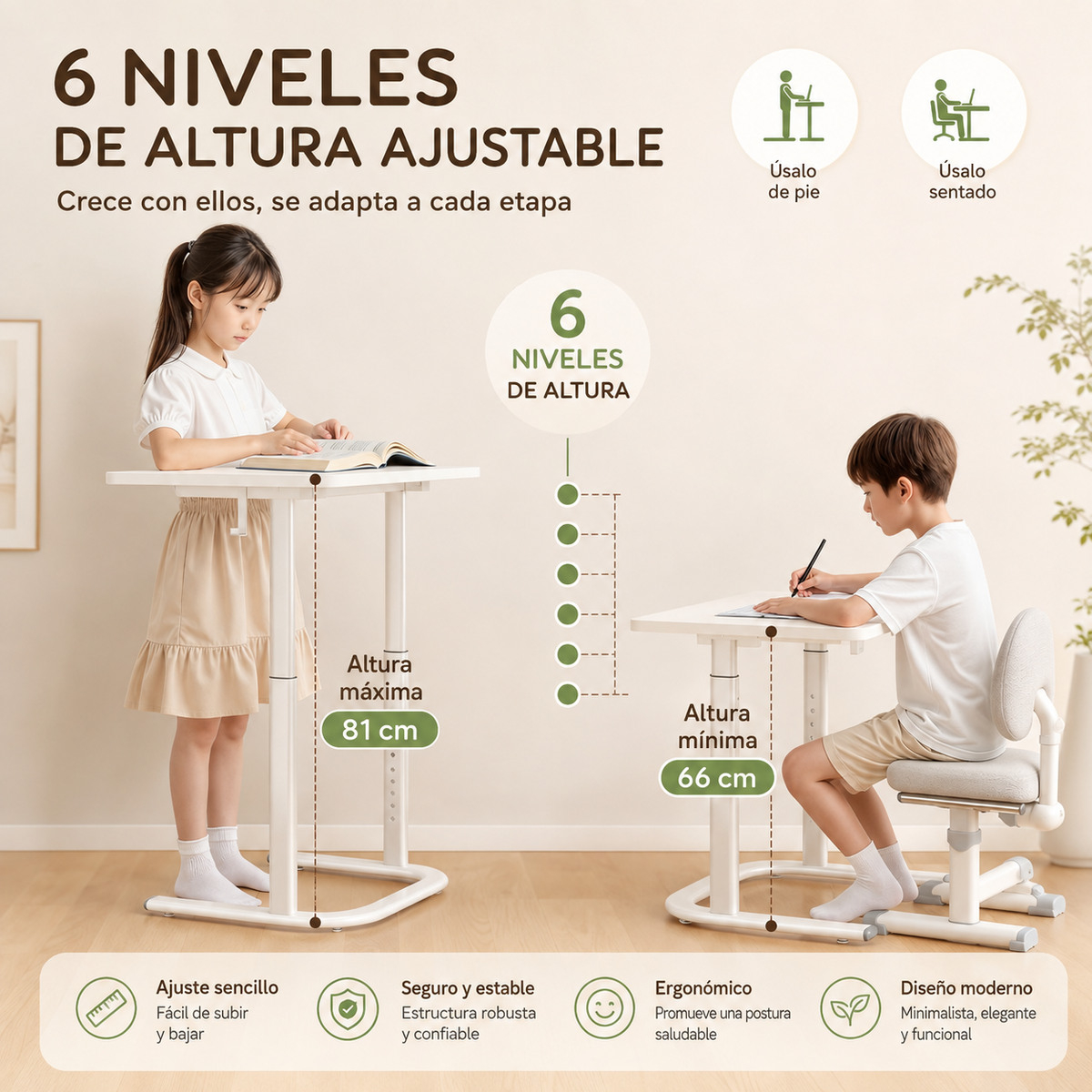 MESA AUXILIAR MÓVIL REGULABLE PARA CAMA Y SOFÁ