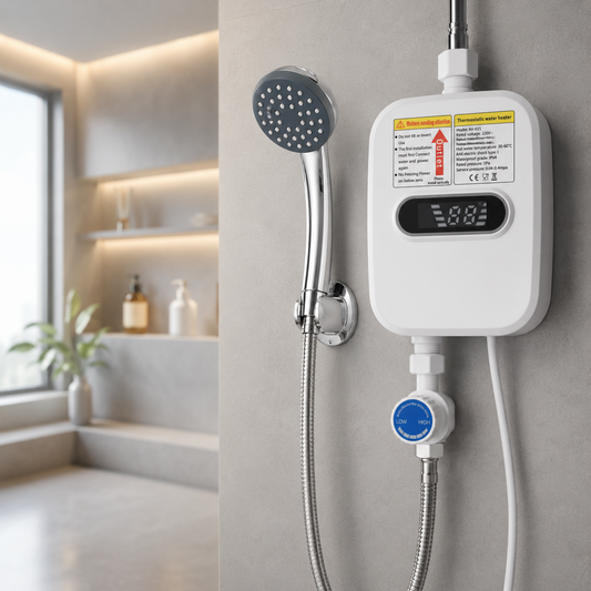 CALENTADOR ELÉCTRICO INSTANTÁNEO CON PANTALLA DIGITAL