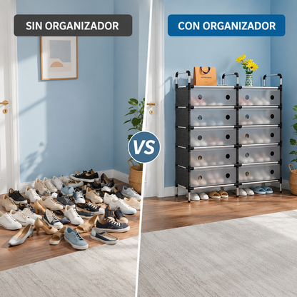 ZAPATERO ORGANIZADOR DOBLE DE 5 NIVELES