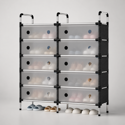 ZAPATERO ORGANIZADOR DOBLE DE 5 NIVELES