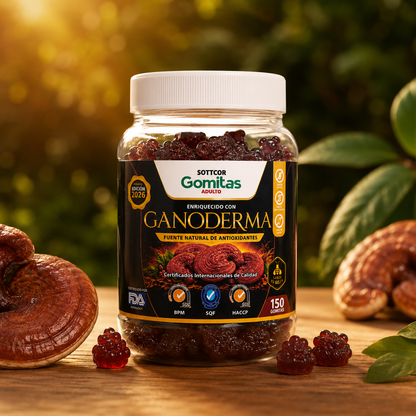 GOMITAS DE GANODERMA CON MIEL PARA ADULTOS
