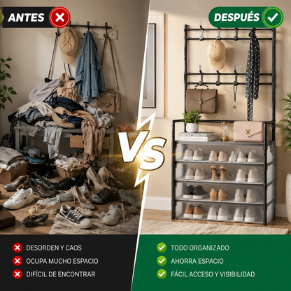 ZAPATERO PERCHERO ORGANIZADOR 5 NIVELES