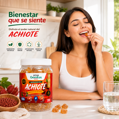 GOMITAS DE ACHIOTE CON MIEL PARA ADULTOS