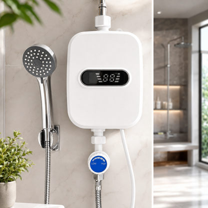 CALENTADOR ELÉCTRICO INSTANTÁNEO CON PANTALLA DIGITAL