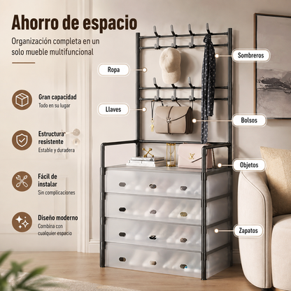 ZAPATERO PERCHERO ORGANIZADOR 5 NIVELES