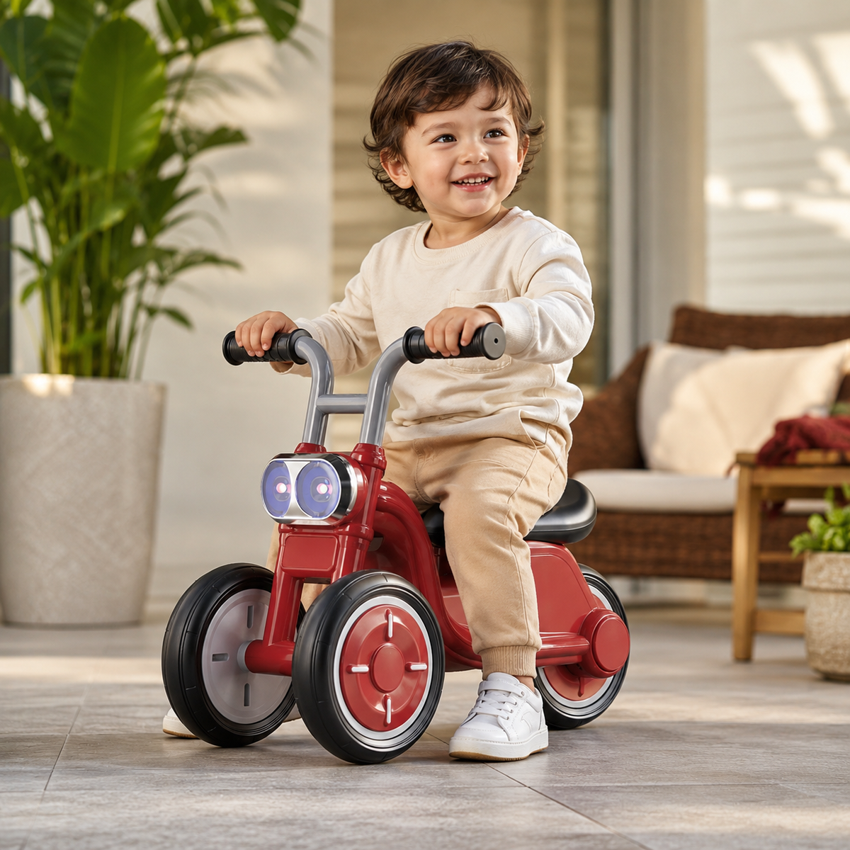 CARRO MONTABLE INFANTIL MEGA CAR CON LUCES Y MÚSICA
