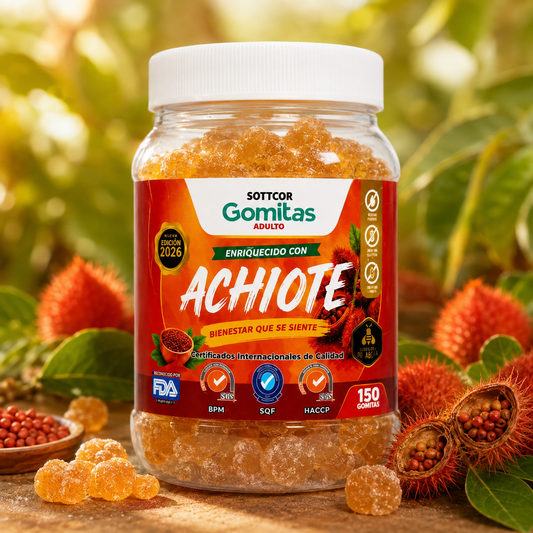 GOMITAS DE ACHIOTE CON MIEL PARA ADULTOS