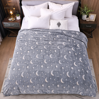 LUNAGLOW BLANKET – MANTA LUMINOSA DE LUNAS Y ESTRELLAS