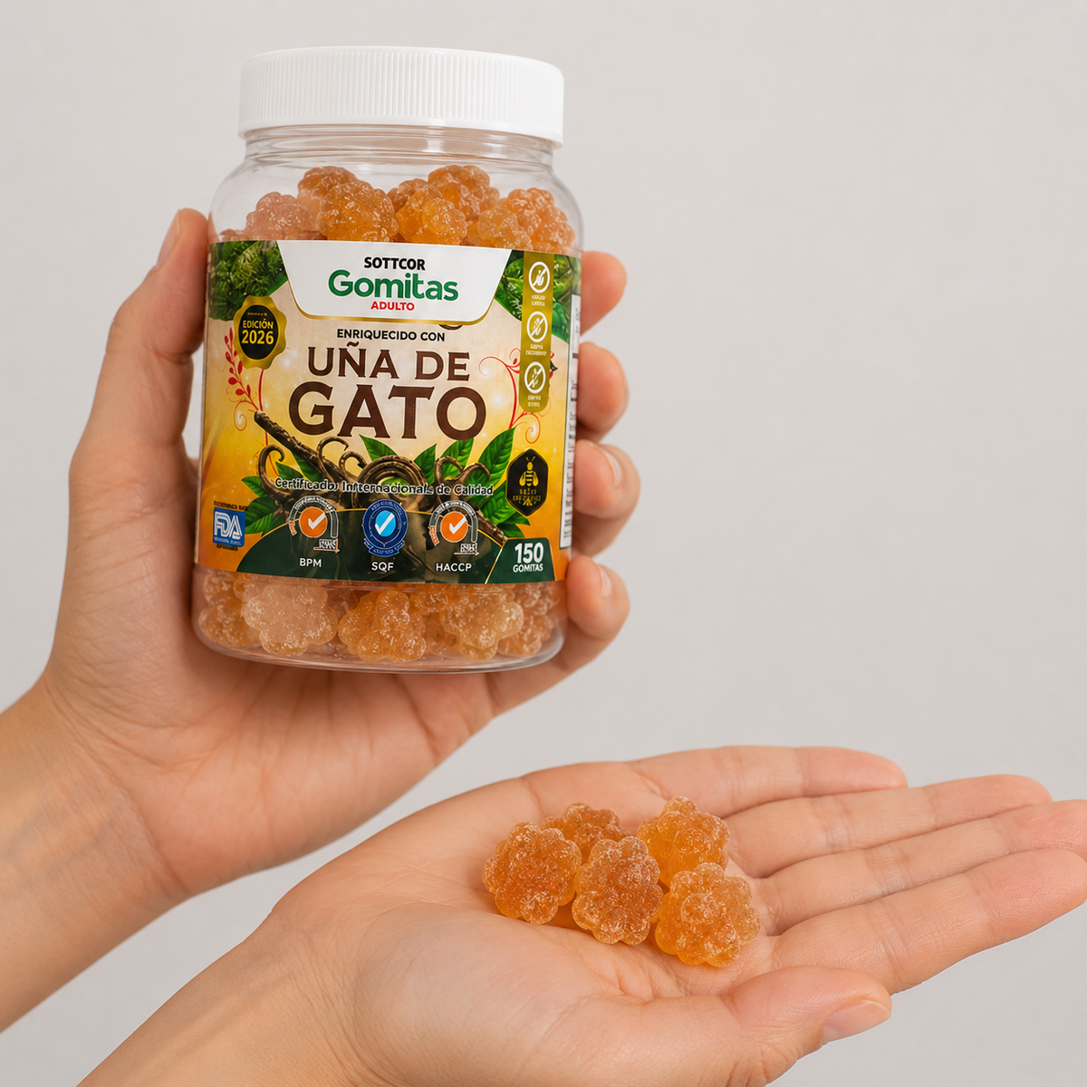 SOTTCOR CAT’S CLAW GUMMIES – GOMITAS PARA ADULTOS CON UÑA DE GATO