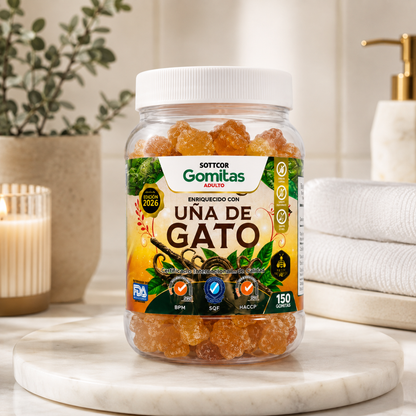 SOTTCOR CAT’S CLAW GUMMIES – GOMITAS PARA ADULTOS CON UÑA DE GATO