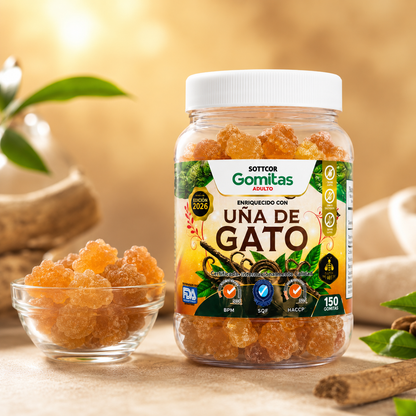 SOTTCOR CAT’S CLAW GUMMIES – GOMITAS PARA ADULTOS CON UÑA DE GATO