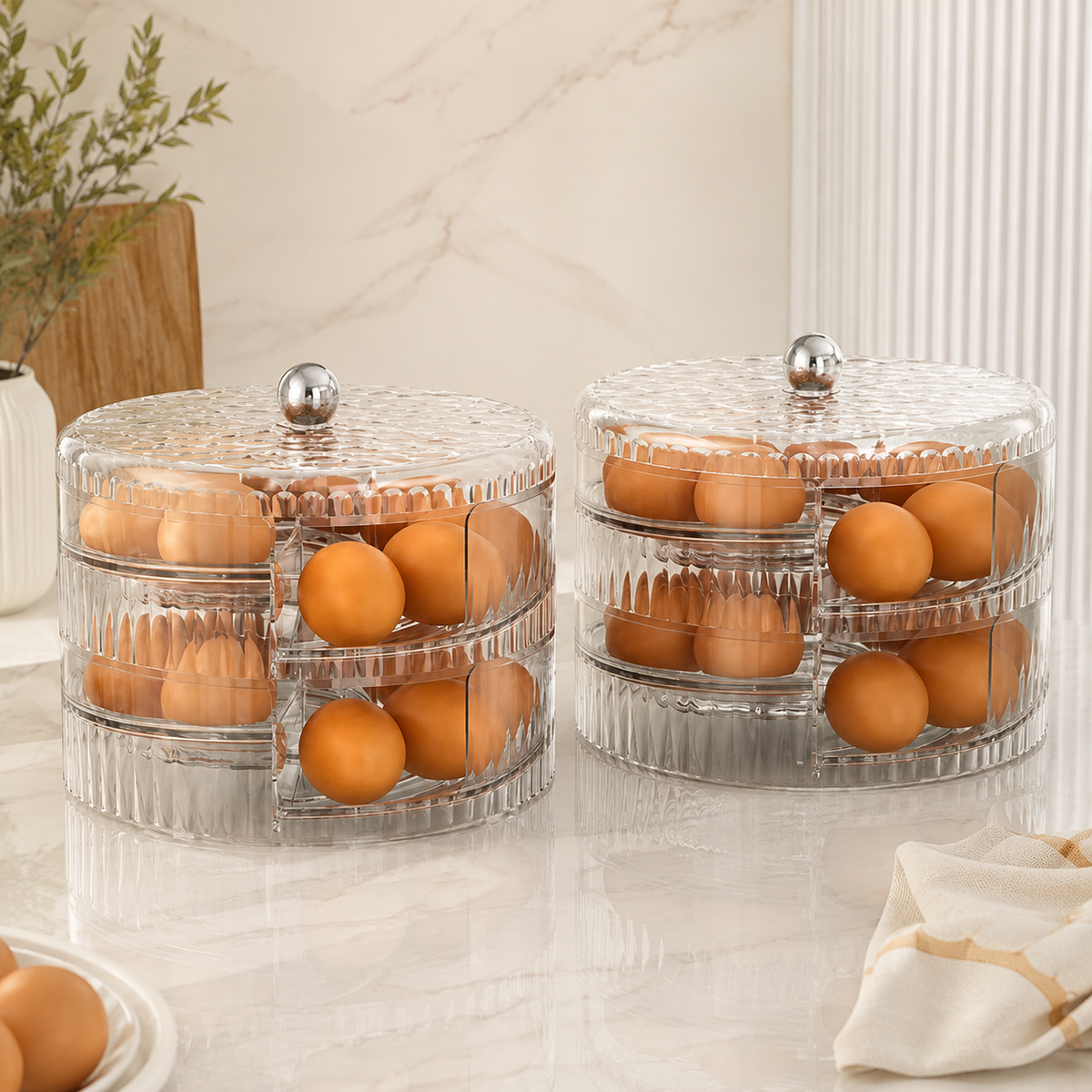 EGGCRYSTAL ORGANIZER – ORGANIZADOR GIRATORIO DE HUEVOS