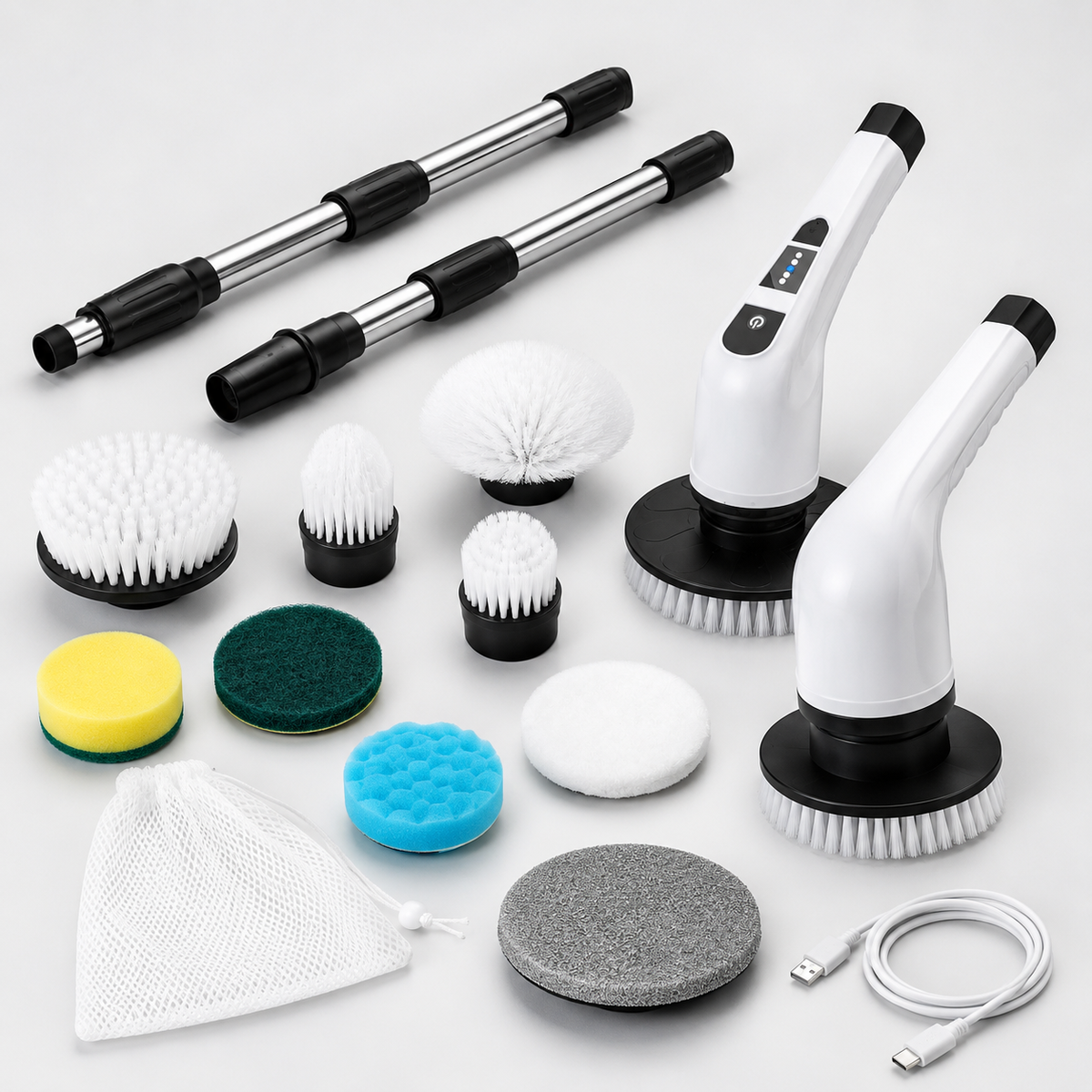 SPINCLEAN PRO – CEPILLO ELÉCTRICO GIRATORIO MULTIFUNCIONAL