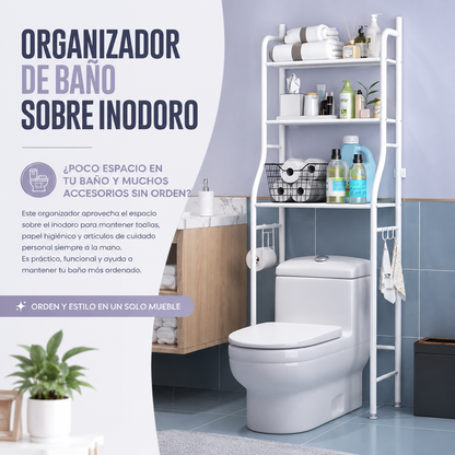 ORGANIZADOR DE BAÑO SOBRE INODORO