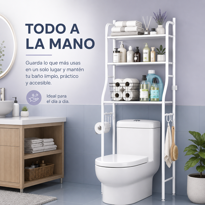 ORGANIZADOR DE BAÑO SOBRE INODORO