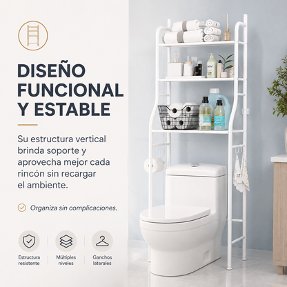 ORGANIZADOR DE BAÑO SOBRE INODORO