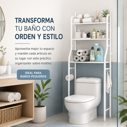 ORGANIZADOR DE BAÑO SOBRE INODORO