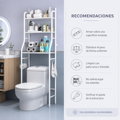 ORGANIZADOR DE BAÑO SOBRE INODORO