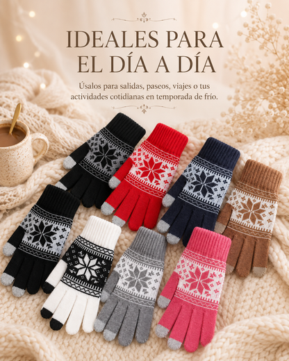 PACK X3 GUANTES TEJIDOS TOUCH DE INVIERNO