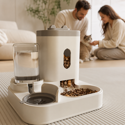 PETCARE DUO – DISPENSADOR AUTOMÁTICO DE COMIDA Y AGUA 🐶🐱💧