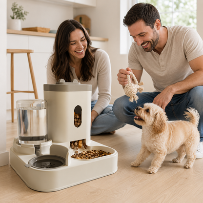 PETCARE DUO – DISPENSADOR AUTOMÁTICO DE COMIDA Y AGUA 🐶🐱💧