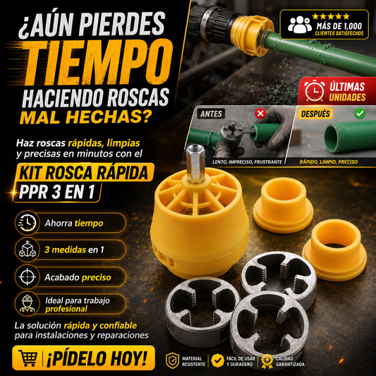 KIT ROSCA RÁPIDA PPR 3 EN 1 🔧⚡