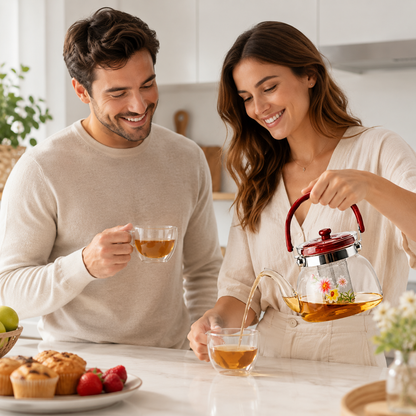 DUO TEA GLASS – PACK 2 JARRAS DE VIDRIO 1.4 L ☕✨