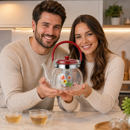 DUO TEA GLASS – PACK 2 JARRAS DE VIDRIO 1.4 L ☕✨