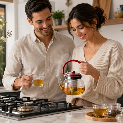 DUO TEA GLASS – PACK 2 JARRAS DE VIDRIO 1.4 L ☕✨