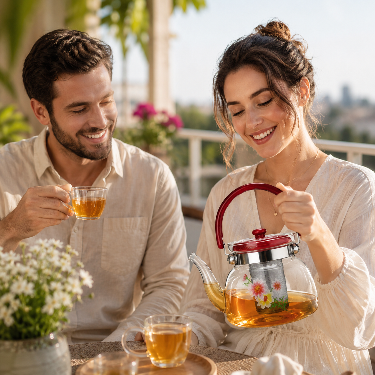 DUO TEA GLASS – PACK 2 JARRAS DE VIDRIO 1.4 L ☕✨