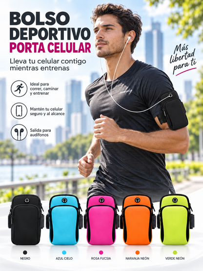 BOLSO DEPORTIVO PORTA CELULAR 📱 🏃