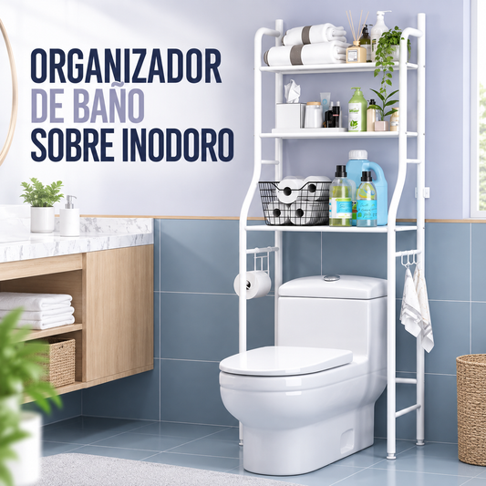 ORGANIZADOR DE BAÑO SOBRE INODORO