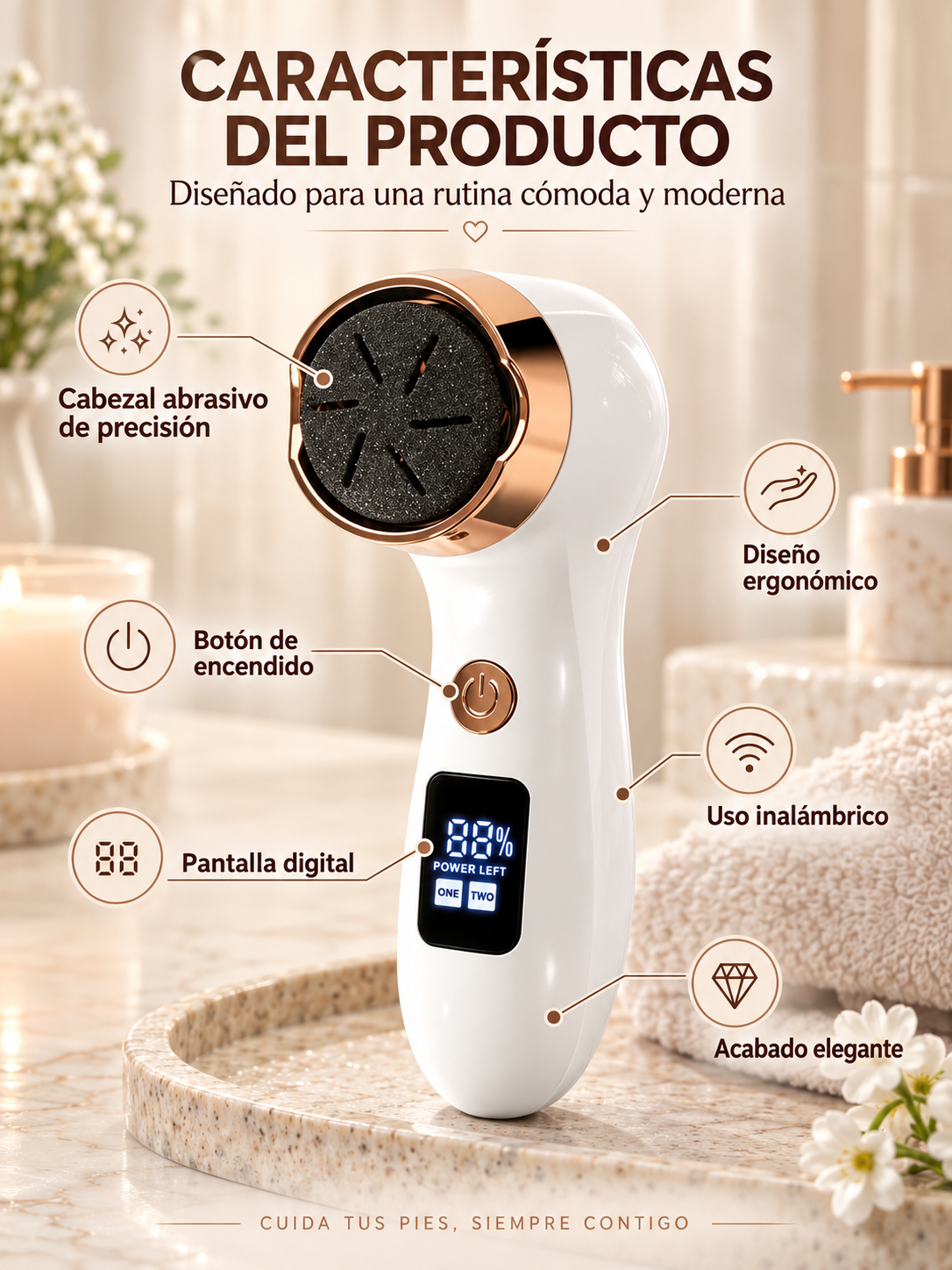 LIMADOR ELÉCTRICO PARA PIES ✨🦶