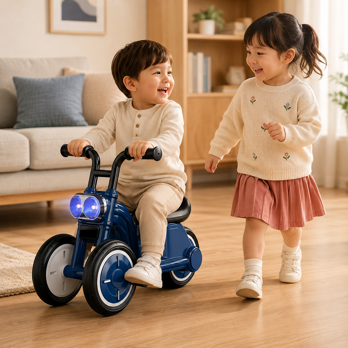 CARRO MONTABLE INFANTIL MEGA CAR CON LUCES Y MÚSICA