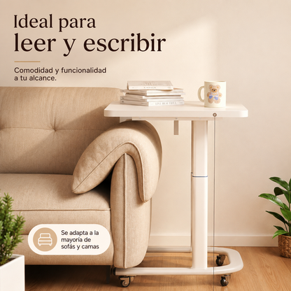 MESA AUXILIAR MÓVIL REGULABLE PARA CAMA Y SOFÁ