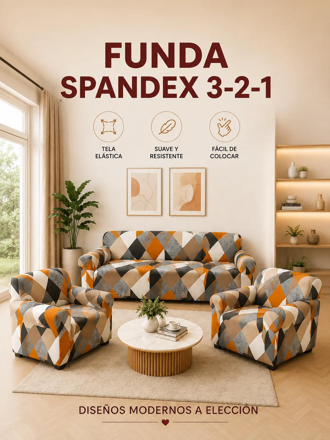 FUNDAS PARA MUEBLES DE SALA TERCIOPELO Y SPANDEX