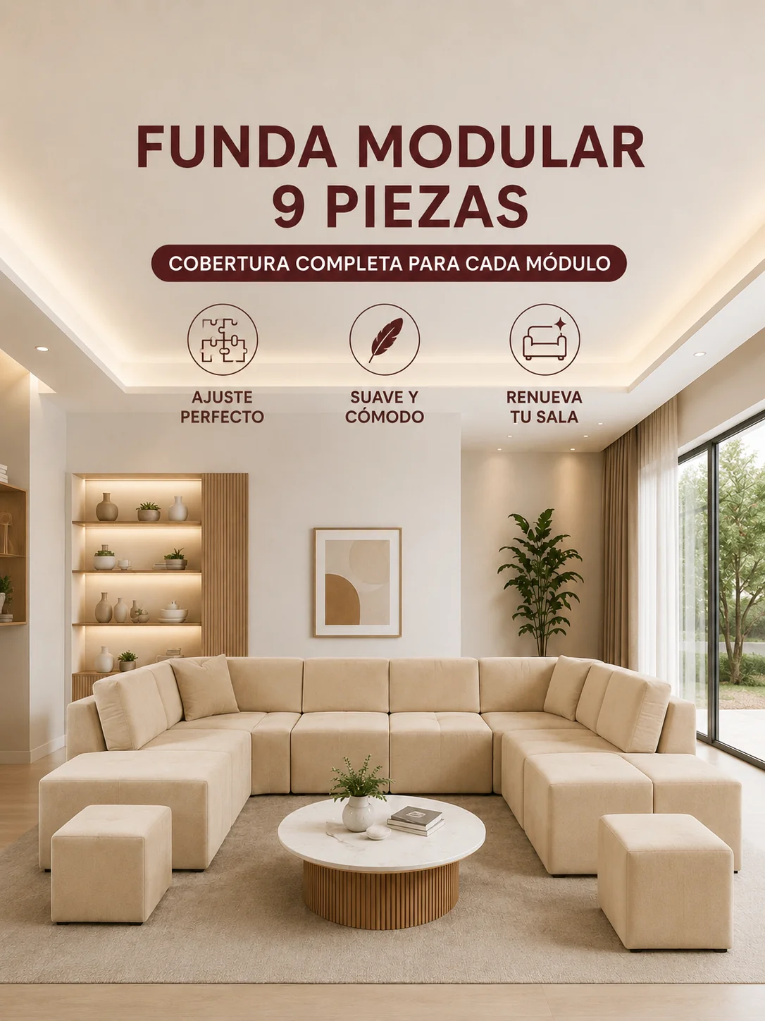 FUNDAS PARA MUEBLES DE SALA TERCIOPELO Y SPANDEX